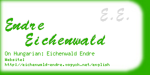 endre eichenwald business card